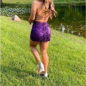 💜 JOVANI 💜 gorgeous dress 09694 Sequined Strapless Cocktail pearls sequins s.4